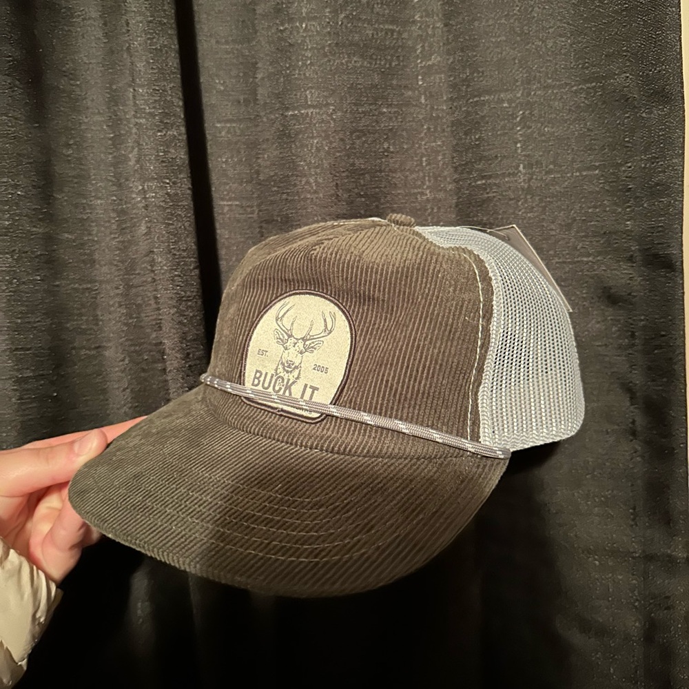 Buck It Corduroy Trucker Hat simple southern